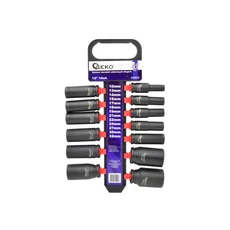 Geko gépi dugókulcs készlet, hosszú, 1/2&quot;, 10-32mm, 13db