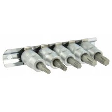Geko Torx bitfej készlet, T25-50, 3/8", CrV, 5 részes