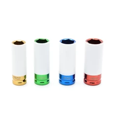 Geko kerékkulcs készlet, Cr-Mo, 1/4&quot;, 17-22mm, 4 részes