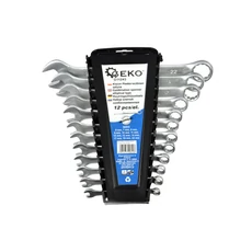 Geko kombinált villáskulcs készlet CrV, 6-22mm, 12db  Geko kombinált villáskulcs készlet CrV, 6-22mm, 12db