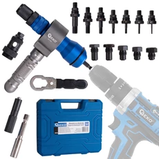 Geko 3in1 fúrógép szegecselő adapter, M3-M12, 2.4-6.4mm