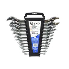 Geko villáskulcskészlet, CrV, 6-32mm, 12 részes