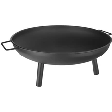 Geko tűzrakó edény, porszórt acél, 58cm