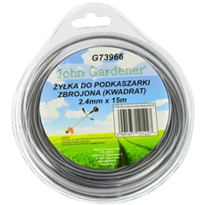 Geko John Gardener fűnyíró damil, megerősített, négyzet, 2.4mm, 15m