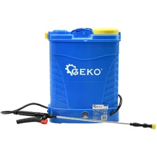 Geko akkus háti permetezőgép, 35W, 12V, 8Ah, 16L, kék