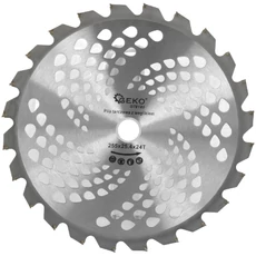 Geko vágótárcsa fűkaszához, TCT, 255x25.4mm, 24T
