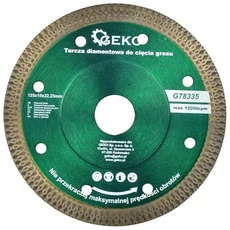 Geko gyémánt vágótárcsa, 125x22x1.2mm, 10mm