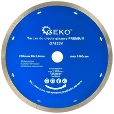 Geko Premium gyémánt vágótárcsa, mikroszegmentált, 250x22x1.6mm, 10mm