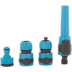 Geko Blue Line locsolókészlet, 4 részes, 1/2" Geko Blue Line locsolókészlet, 4 részes, 1/2"