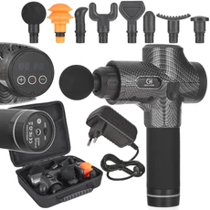 Geko Home masszázspisztoly, 8 fejjel, 100W