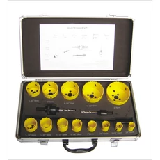 Geko Bi-metal körkivágó készlet fémhez, 17db-os Geko Bi-metal körkivágó készlet fémhez, 17db-os