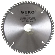 Geko vidiás körfűrészlap fához, 60 fog, 200x32mm
