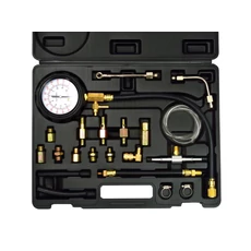 Geko TU-114 benzines üzemanyagnyomás mérő készlet, 22 darabos
