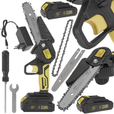 John Gardener akkus láncfűrész kofferben, 21V (2x2Ah akkuval és töltővel)