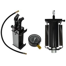 Geko préskészlet henger rugókkal, 2-fokozatú szivattyú, mérőműszer tömlővel, 50T Geko préskészlet henger rugókkal, 2-fokozatú szivattyú, mérőműszer tömlővel, 50T