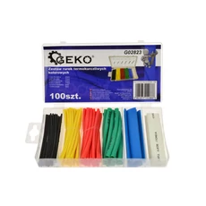 Geko zsugorcső készlet, színes, 100db