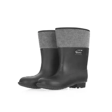 Geko férfi PVC gumicsizma filc béléssel, fekete 39-es méret