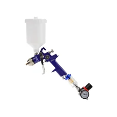 Geko festékszóró pisztoly vízleválasztóval és reduktorral, felső tartályos, 1.4mm, 600ml