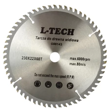 Geko vidiás körfűrészlap fához, 60 fog, 230x22mm