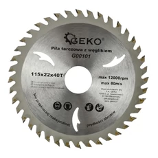 Geko vidiás körfűrészlap fához, 40 fog, 110x22.2mm Geko vidiás körfűrészlap fához, 40 fog, 110x22.2mm