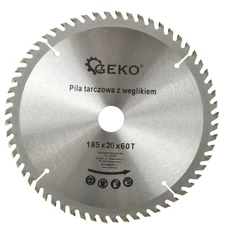Geko vidiás körfűrészlap fához, 60 fog, 185x20mm