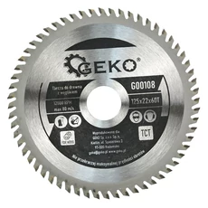 Geko vidiás körfűrészlap fához, 60 fog, 125x22mm