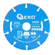 Geko vágókorong fához, műanyaghoz, gipszkartonhoz 125x22.2mm