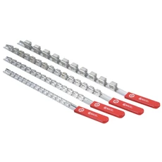 Genius Tools crowa és légkulcsfej tároló sín, 2 db, 1/2"