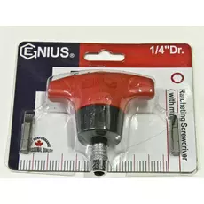 Genius Tools racsnis bit T-hajtó, 1/4&quot;, 72 mm