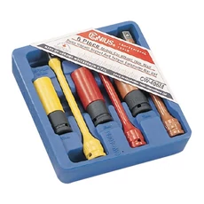 Genius Tools légkulcsfej+szár készlet, metrikus 1/2", 6 db-os