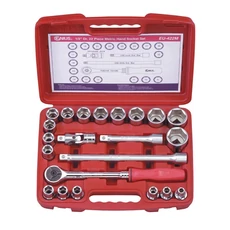 Genius Tools crowafej készlet, hosszú, metrikus 1/2", 22 db-os