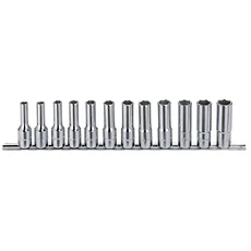 Genius Tools crowafej készlet, hosszú, colos 1/2", 12 db-os