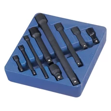 Genius Tools hosszabbító szár készlet légkulcshoz, 1/4" 3/8" 1/2", 9 db-os
