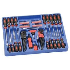 Genius Tools csavarhúzó, kulcs, bit készlet, colos és metrikus 1/4&quot;, 86 darabos