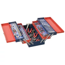 Genius Tools hordozható szerszámos láda + szerszámok, metrikus, 1/4", 3/8", 1/2", 110 db-os Genius Tools hordozható szerszámos láda + szerszámok, metrikus, 1/4", 3/8", 1/2", 110 db-os