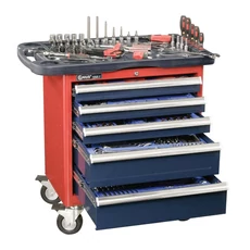Genius Tools szerszámos kocsi  5 fiókos, 236db-os szerszámkészlettel felszerelve