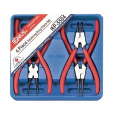 Genius Tools seeger (zéger) fogó készlet, 7", 4 db-os