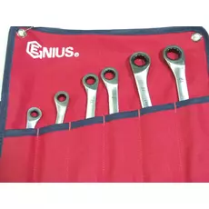 Genius Tools racsnis csillagkulcs készlet, 8-19 mm, 6 db-os