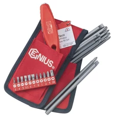 Genius Tools bitkészlet, lapos és PH, 1/4&quot; és 5/16&quot;, 21db