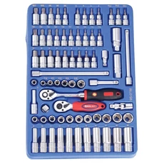 Genius Tools dugókulcs- és bitkészlet, metrikus, 3/8", 71db