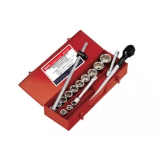 Genius dugókulcs készlet 3/4", 17 részes