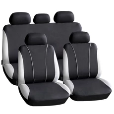 Carguard HSA003 autós üléshuzat szett, szürke-fekete, 9 db-os  