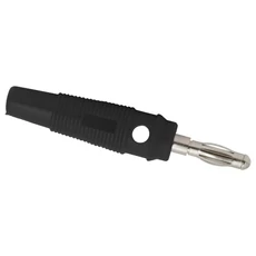 Banán dugó, gumírozott, max. 3mm-es kábelhez