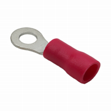 Szigetelt gyűrűs saru piros PVC szigeteléssel, 4,3/1,7mm