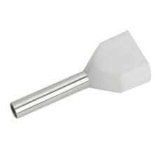 Érvéghüvely 2x0,5 mm²-es vezetékekhez