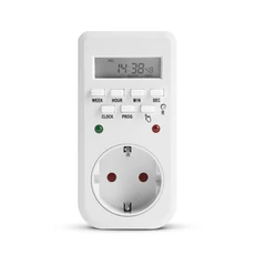 Digitális kapcsolóóra visszajelző LED-del, 250V, 16A