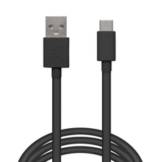Adatkábel USB Type-C, fekete, 2m