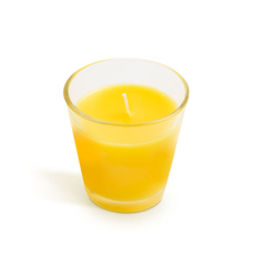 Citronella illatgyertya pohár, 6,5x6,5cm