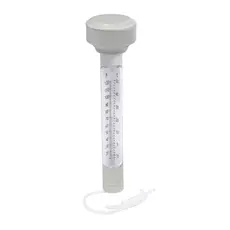 Medencehőmérő, lebegő, fehér, 19x5cm