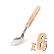 Grill kanál fa nyéllel, 6 db